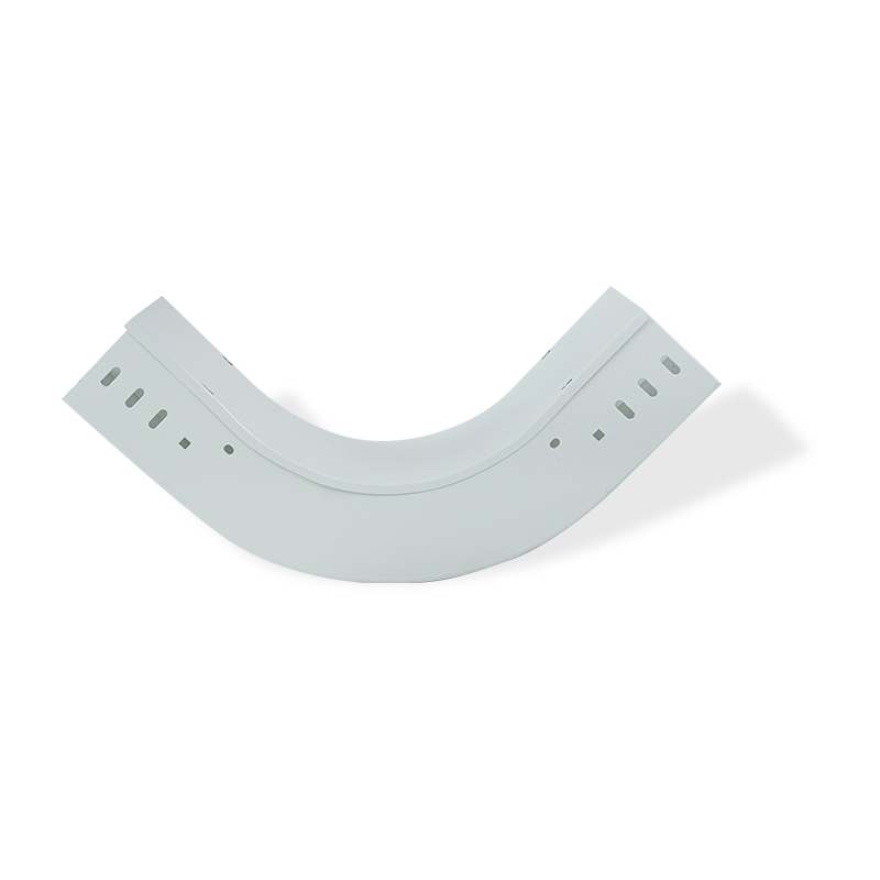 Spray plastic up round bend accessories for cable trough systems