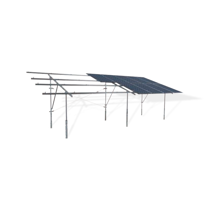 Embedded pile photovoltaic mounting system for mountain photovoltaic power station